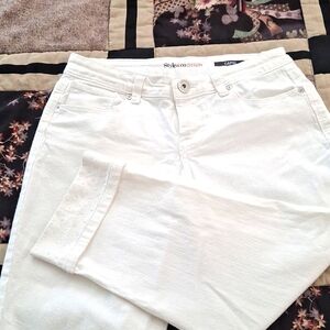 White Denim Capris Size 4P